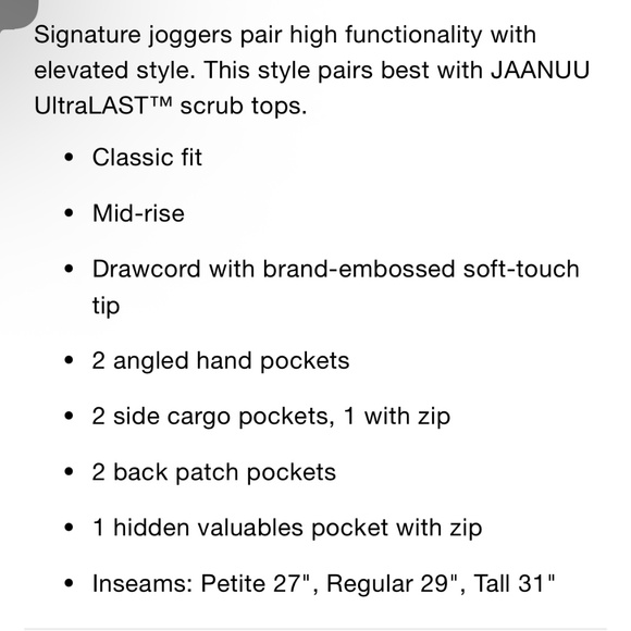Jaanuu Jogger Scrubs - Picture 2 of 2